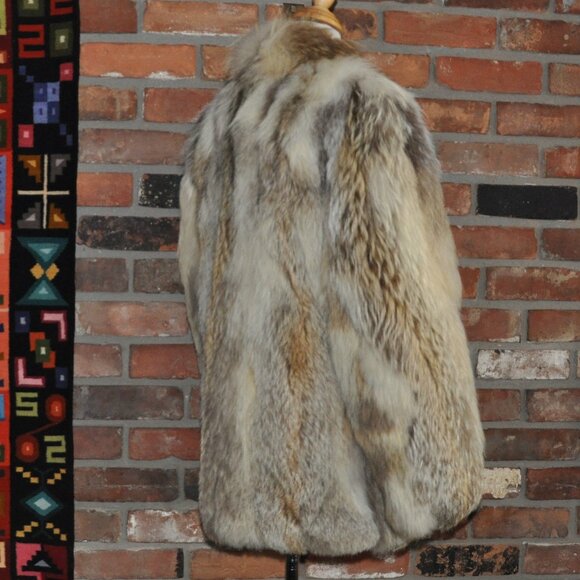 Stunning La Vay Limited 100% Afghan Fox Fur Coat 10 (S-M) Made in UK - Picture 3 of 16